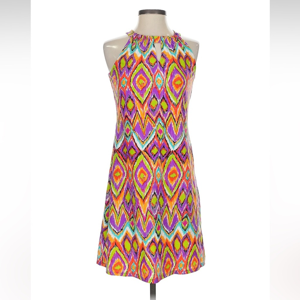 JUDE CONNALLY‎ • Lisa Ikat Multicolor Nylon Sundress size XS